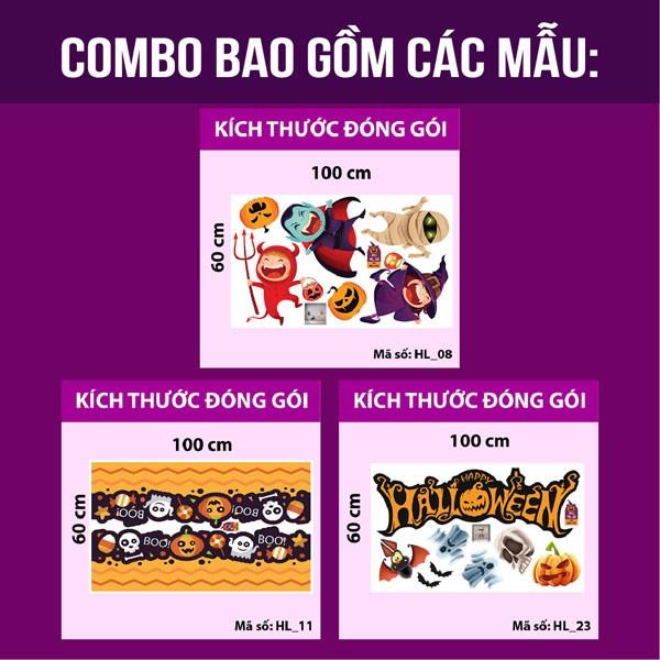DECAL TRANG TRÍ HALLOWEEN COMBO SỐ 11