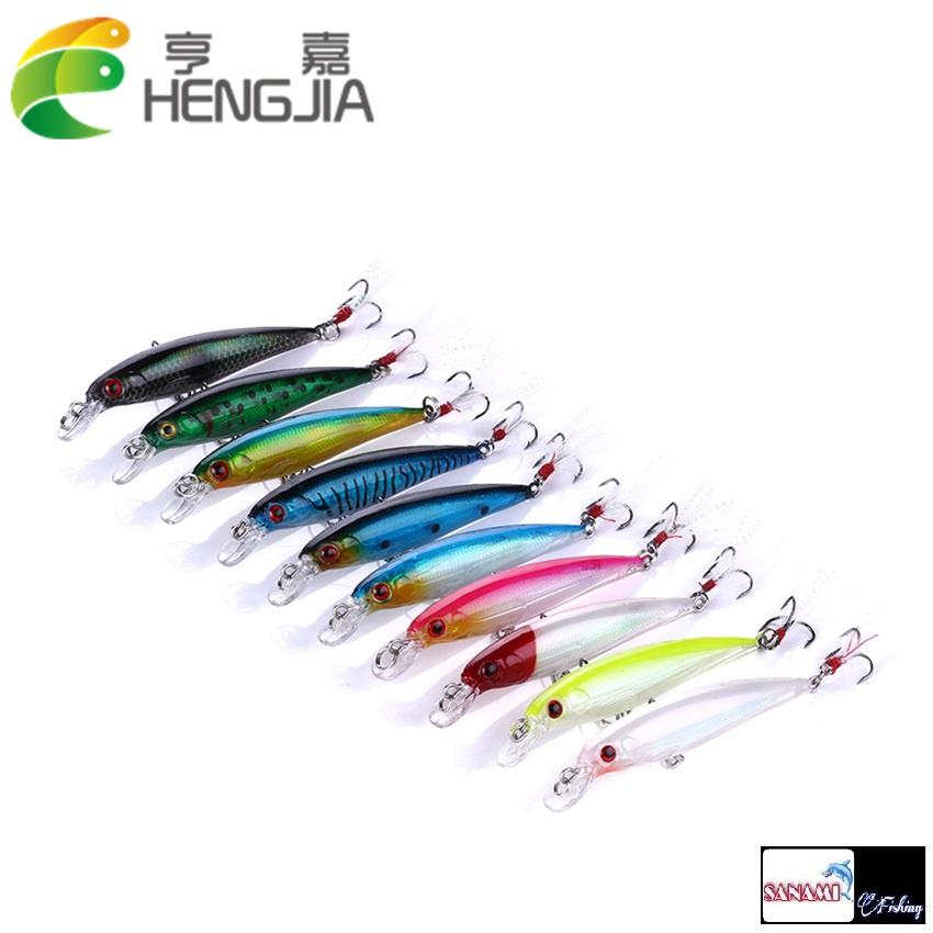 Mồi Giả Câu Lure 3D Đủ Màu Sắc MO18 Thiết Kế Như Thật 8g Có Móc Siêu Sắc