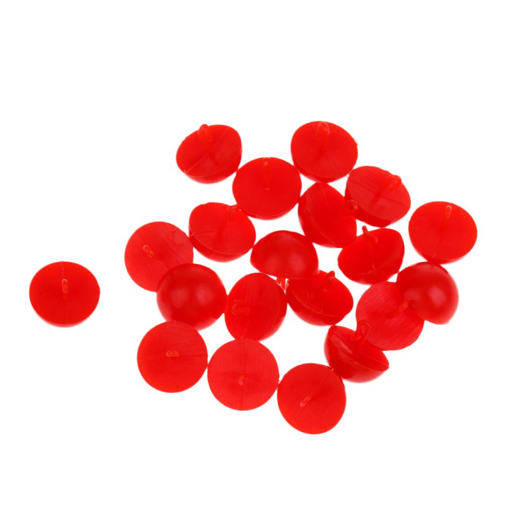 20pcs Boilie Bait Hair Rig Stops Barbel Carp Fishing Terminal Tackle Red