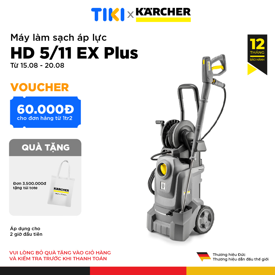Máy phun rửa áp lực cao Karcher HD 5/11 EX Plus Classic - Hàng chính hãng