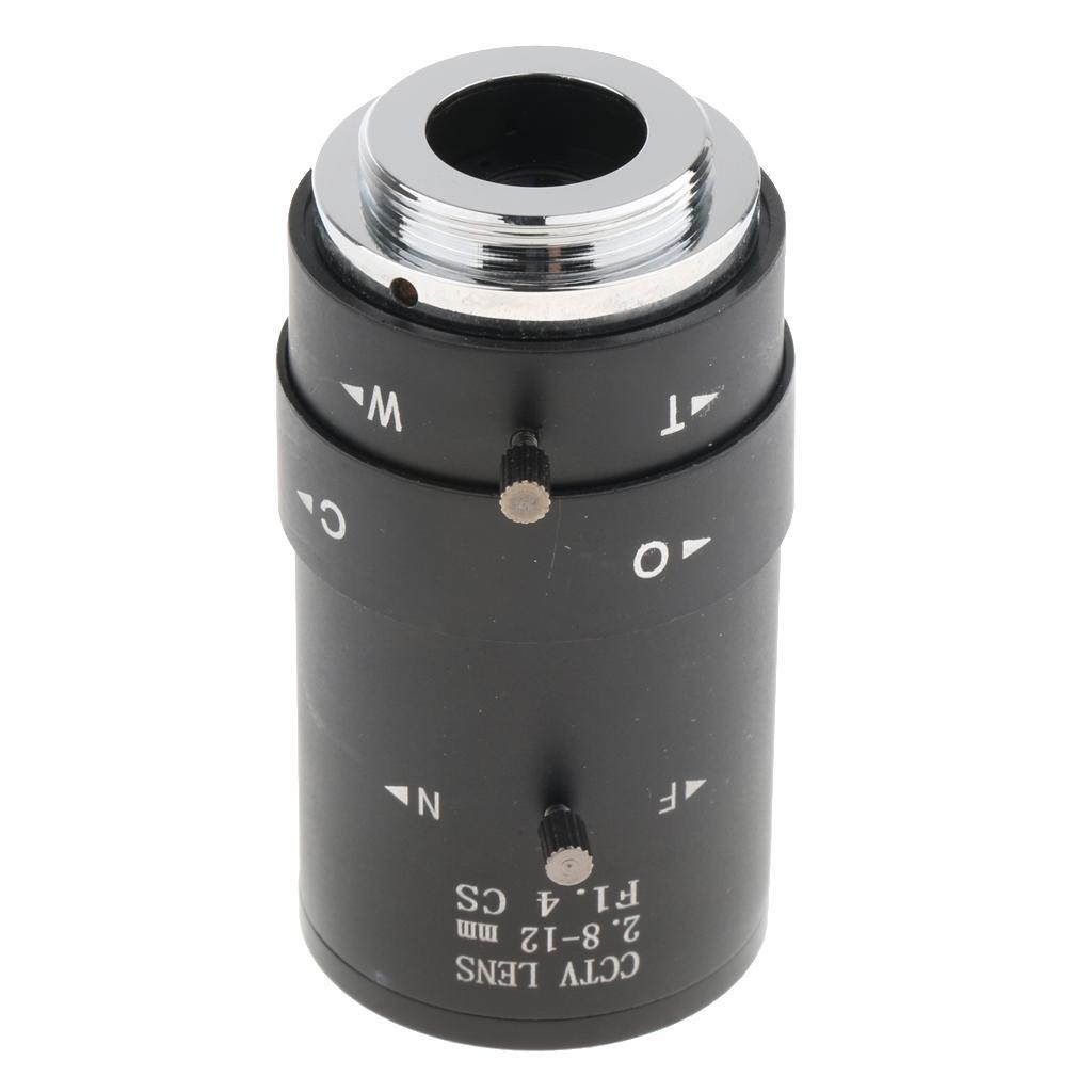 2.8mm-12mm 1/3" 4 Manual Iris Lens CS Mount for Security Camera