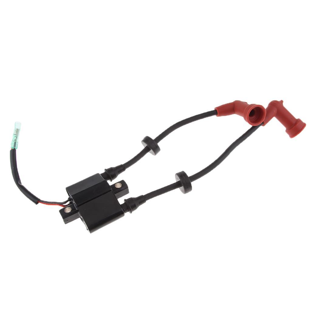 Black + Red Ignition Coil Improve Ignition System Hand Lawn Mower Accessory