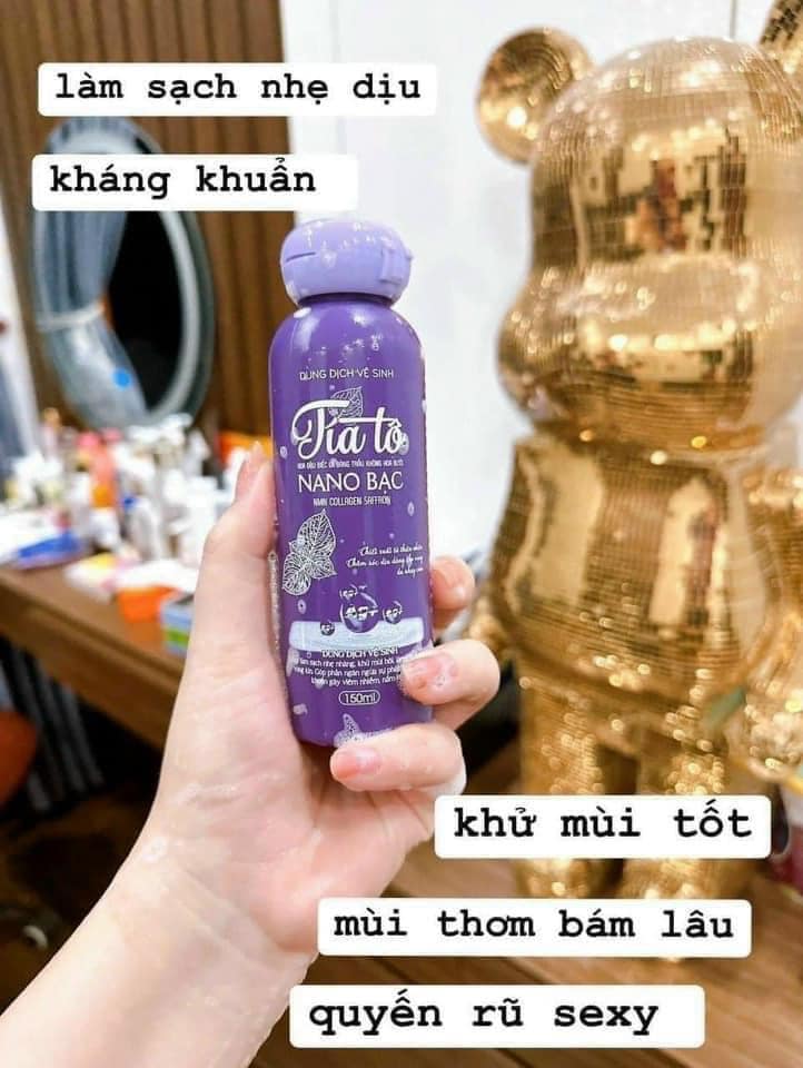 Dung dịch vệ sinh phụ nữ tía tô Nano bạc 150ml