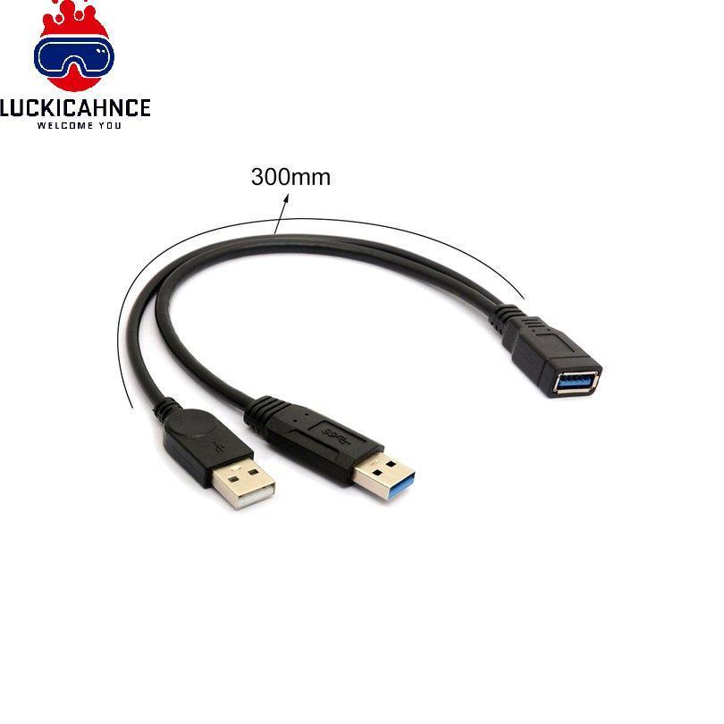 Dây Cáp Chia Chữ Y Chuyển Đổi Dữ Liệu Đầu Cái Hw24 USB 3.0 Sang USB Kép Dài 11.18