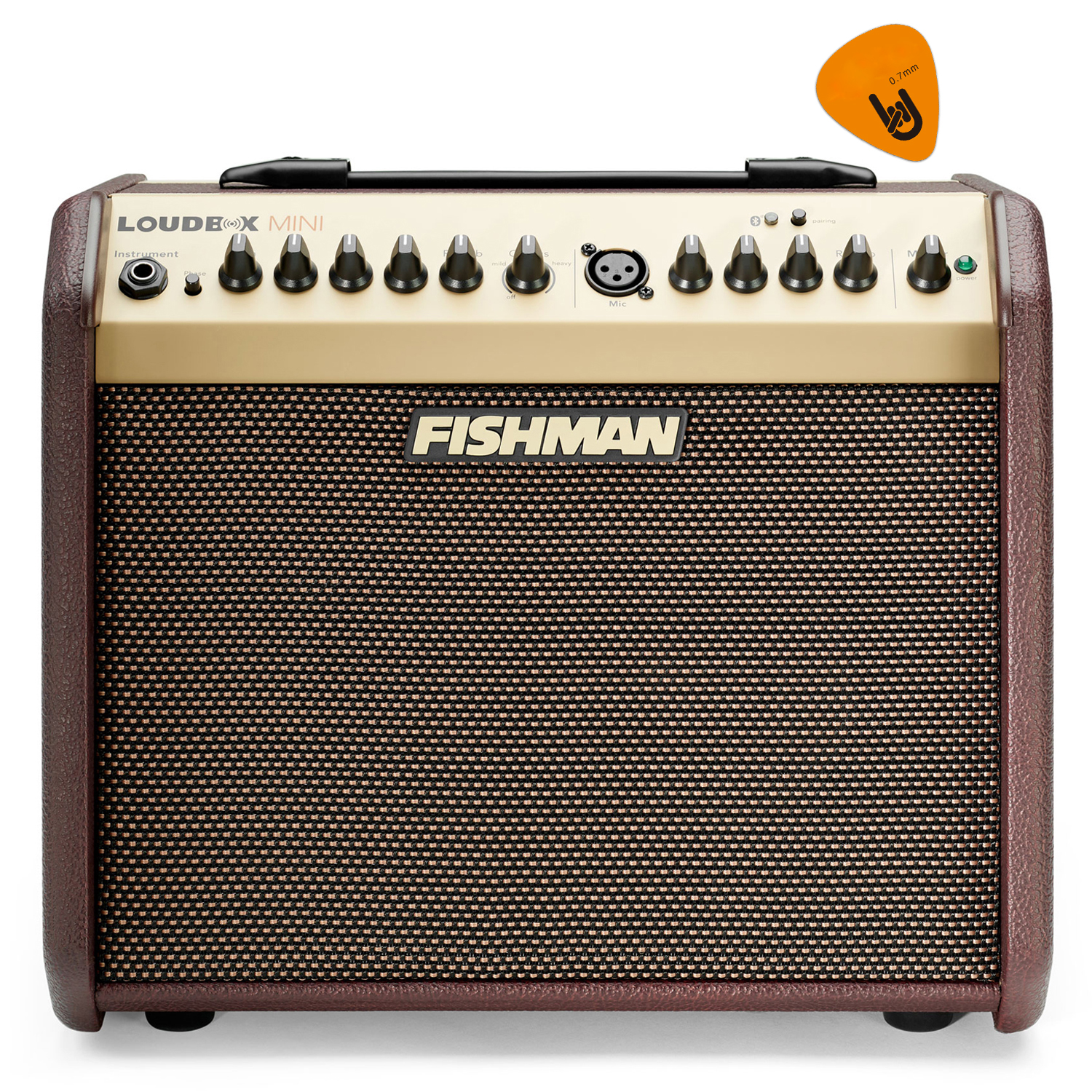 [Bluetooth] Fishman Loudbox Mini 60W Instrument Amplifier - Ampli cho Đàn Guitar &amp; Nhạc cụ mộc Acoustic - Kèm Móng Gẩy DreamMaker