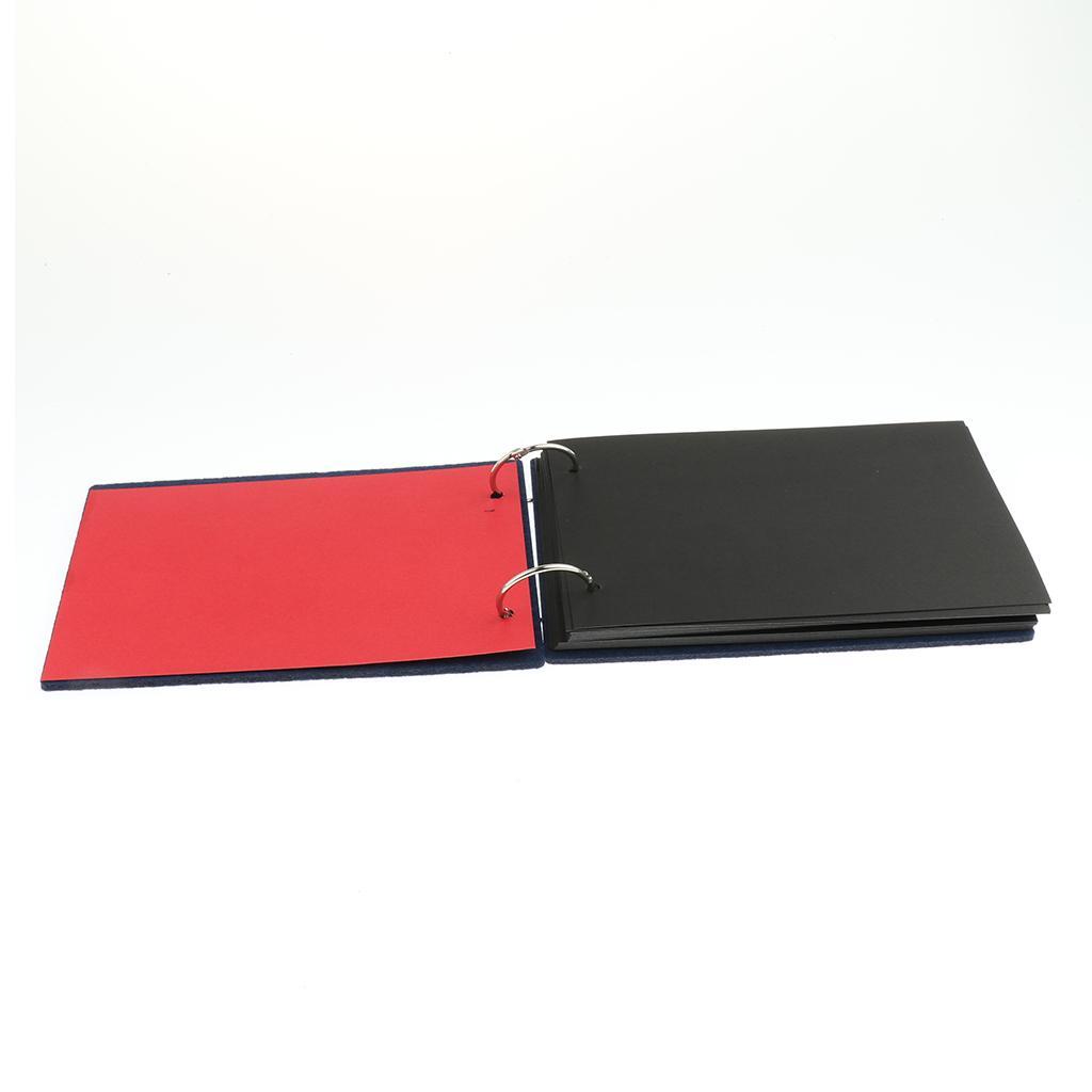Variety of Style Memory Photo Souvenir Gift Photo Album Navy -Shield