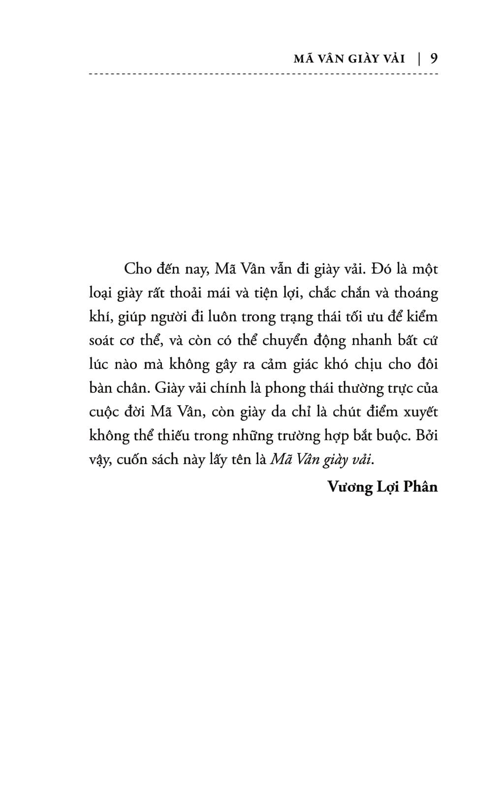 Mã Vân Giày Vải (Tái Bản 2017)