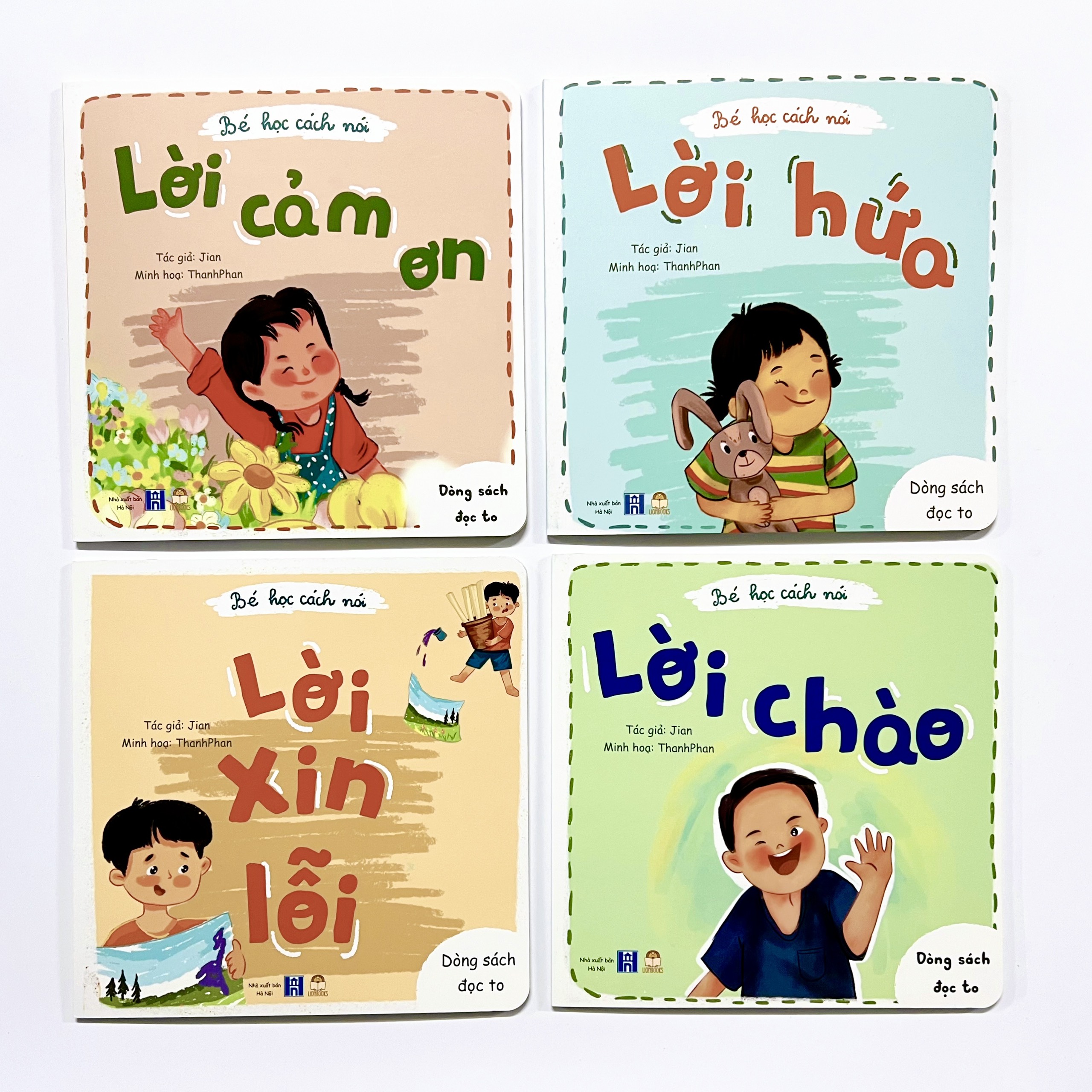 Bộ Sách - Bé Học Cách Nói: Lời Xin Lỗi, Lời Cảm ơn, Lời Hứa, Lời Chào