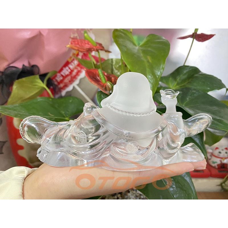Tượng Di Lặc Ngọc Lưu Ly Cao Cấp Trang Trí Xe Hơi