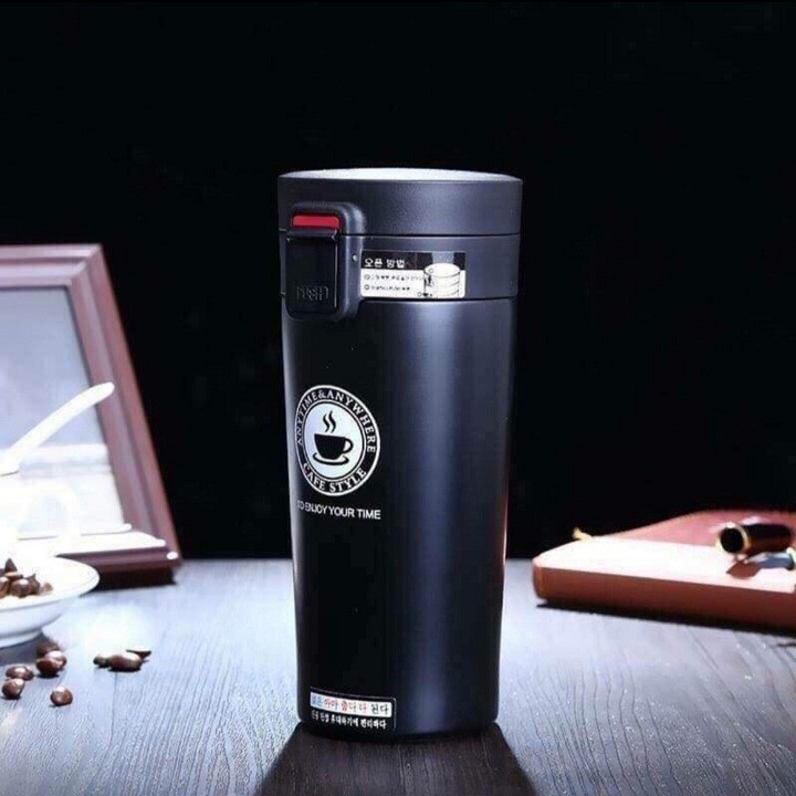 Cốc giữ nhiệt cafe 380ml Hàn Quốc - Giao màu ngẫu nhiên