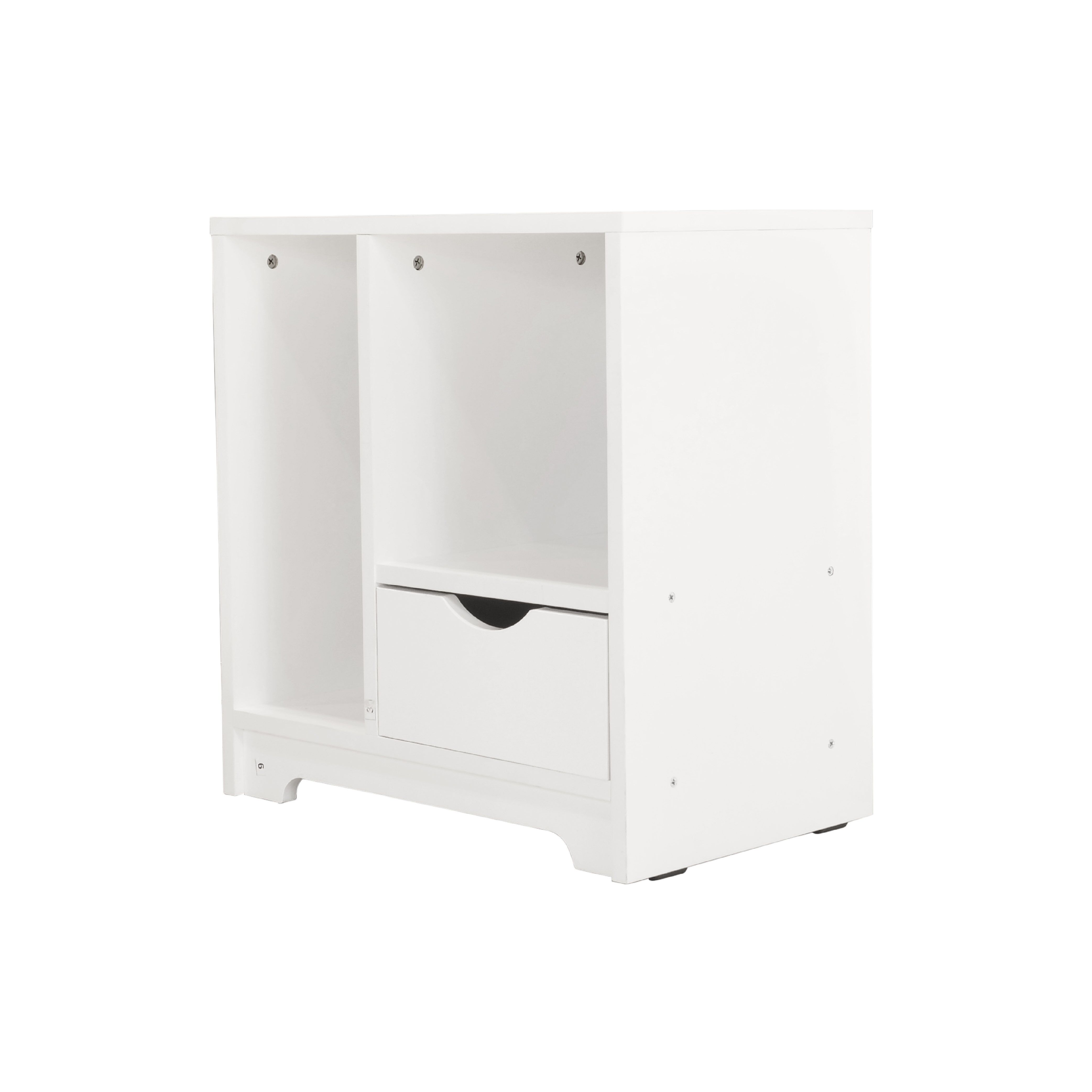 SB Furniture, Looms, Mayson Bedside Cabinet, White Color, W48xD30xH50 cm.