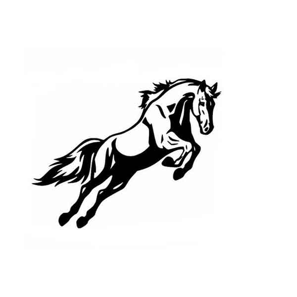 Sticker Hình Ngựa Phi Dũng Mãnh Dán Trang Trí Thân Xe Ô Tô