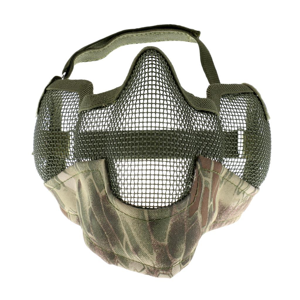 Outdoor Steel Mesh Half Face Mask CS Hunting Game Protection - 5 kinds