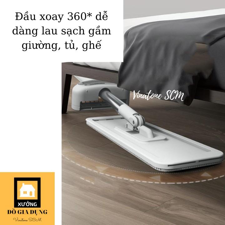 Cây lau nhà tự vắt đầu xoay 360* tiện lợi vệ sinh nhà cửa