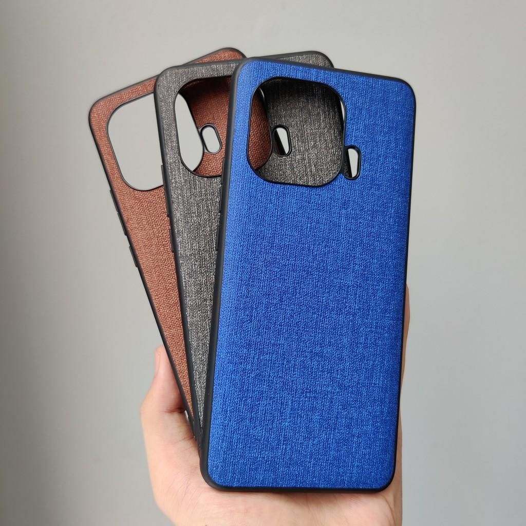 Ốp lưng Mi 10S, Mi 11 Pro vân vải Jean chống bám vân tay, Nhiều màu