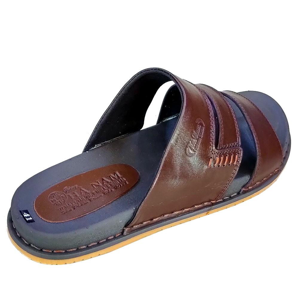 Dép Nam Quai Ngang Da Bò Thật TiTi ĐÔ Cao Cấp DN2020