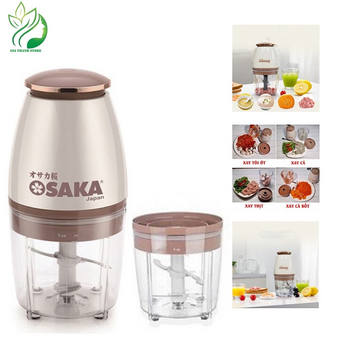 Máy xay Osaka Japan Model Mới, Máy Xay Sinh Tố Cầm Tay Mini Đa Năng 350W HOT, Máy Xay Thịt Xay Đá