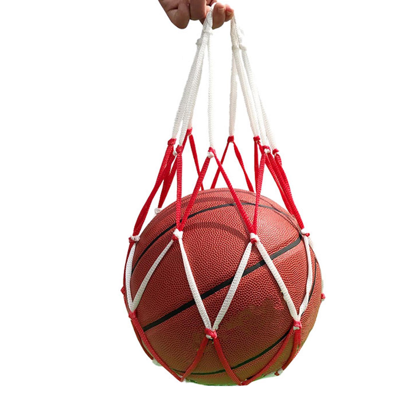 Basketball Mesh Net Bag Single Ball Carrier for Carrying Basketball Volleyball Soccer