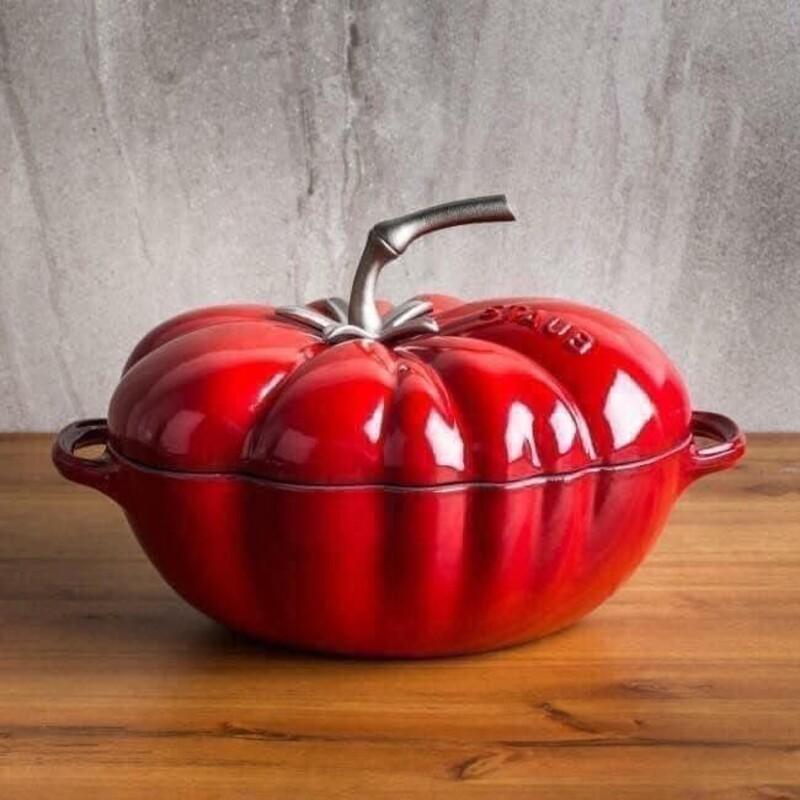 Nồi Gang Bí Ngô Staub, Nồi Gang Đúc Cao Cấp 24cm, Dung Tích 3.5L , Thích Hợp Cho Mọi Loại Bếp, Nhập Đức