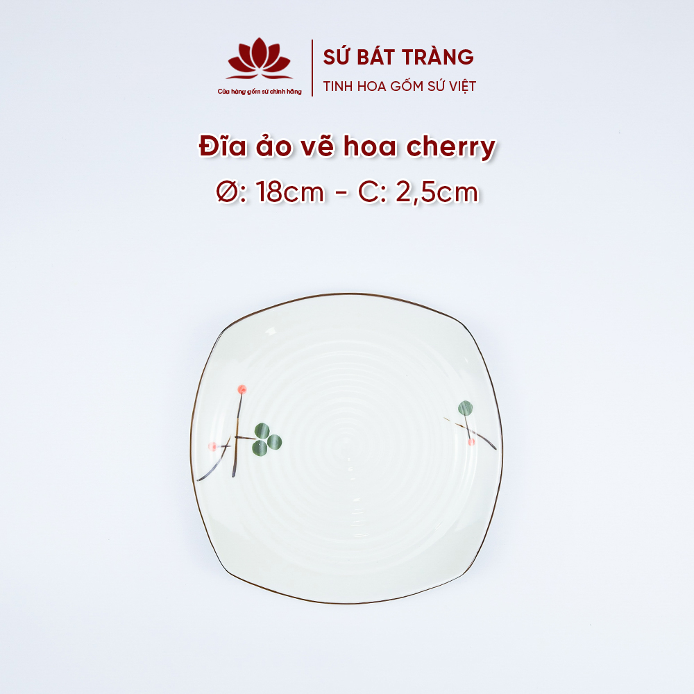 Đĩa sứ ảo nhiều họa tiết lựa chọn cao cấp Bát Tràng