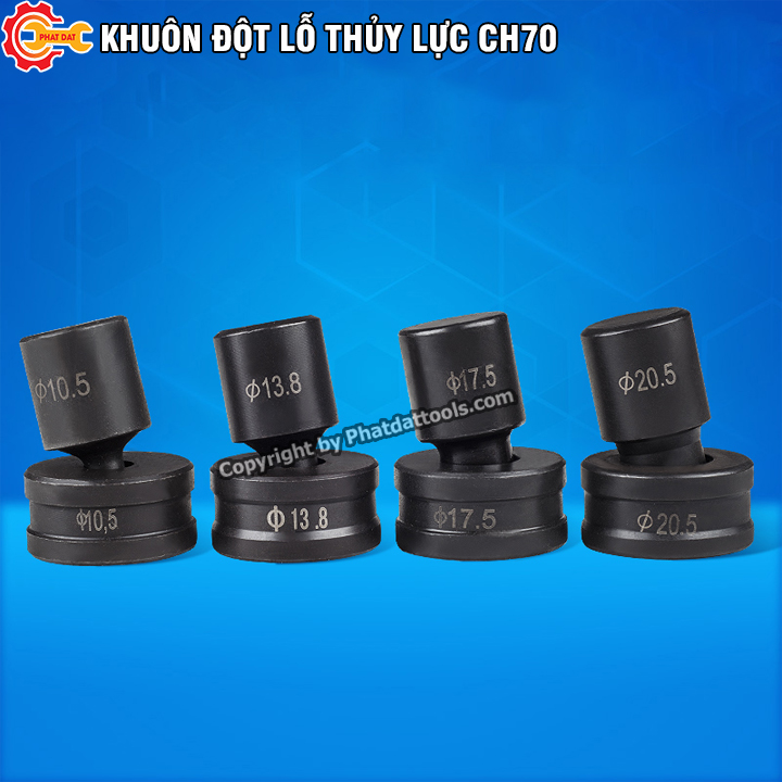 Khuôn lỗ tròn đột kim loại siêu cứng cho máy đột lỗ thủy lực CH70