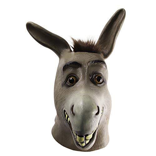 Mặt nạ Donkey Mặt nạ động vật Tiệc cosplay Mặt nạ cao su cho các phụ kiện tiệc Halloween