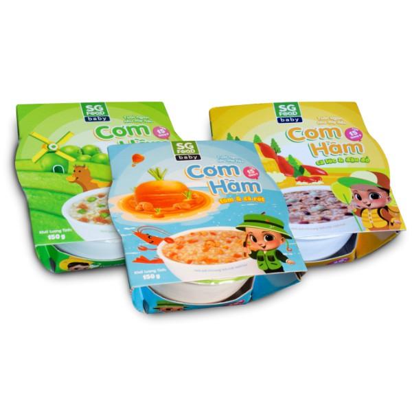 Combo Cơm hầm Sài Gòn Food (Bò - Cá Lóc - Tôm) 150g x 3 chén