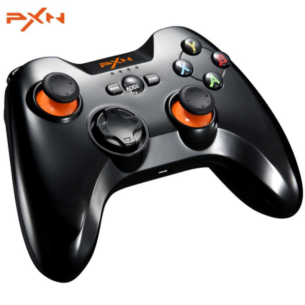 Tay cầm chơi game không dây PXN 9613 Black Bluetooth Wireless - Hàng Chính Hãng