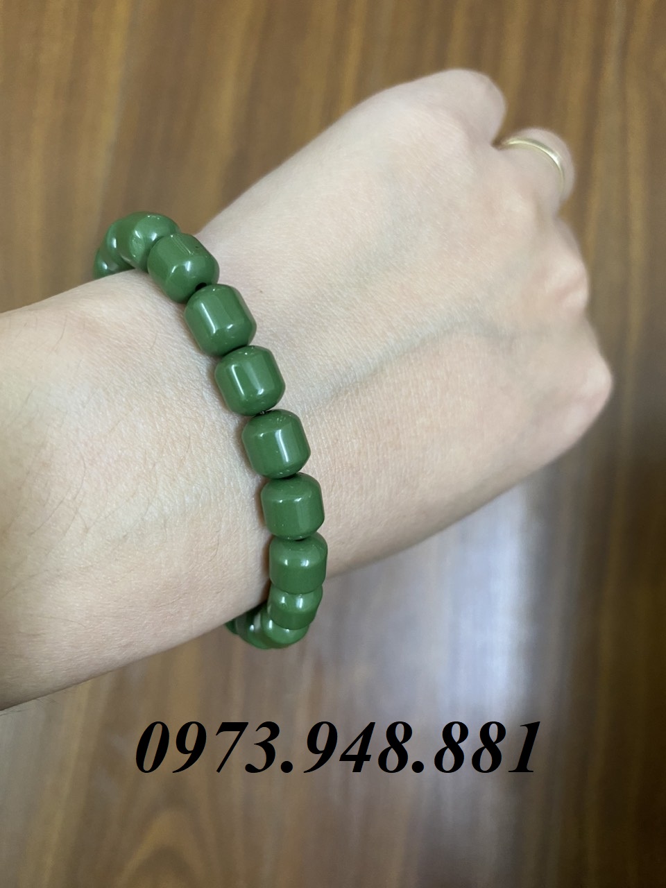 Vòng tay đá tourmaline - germanium - ngọc bích