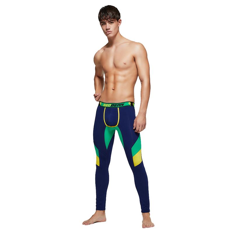 Sexy Nam Dài Ấm Áp Johns Cotton Căng Giãn Nhiệt Đáy Quần Lót Nam Thời Trang Quần Legging Nhà Pijama Dài Quần Dài