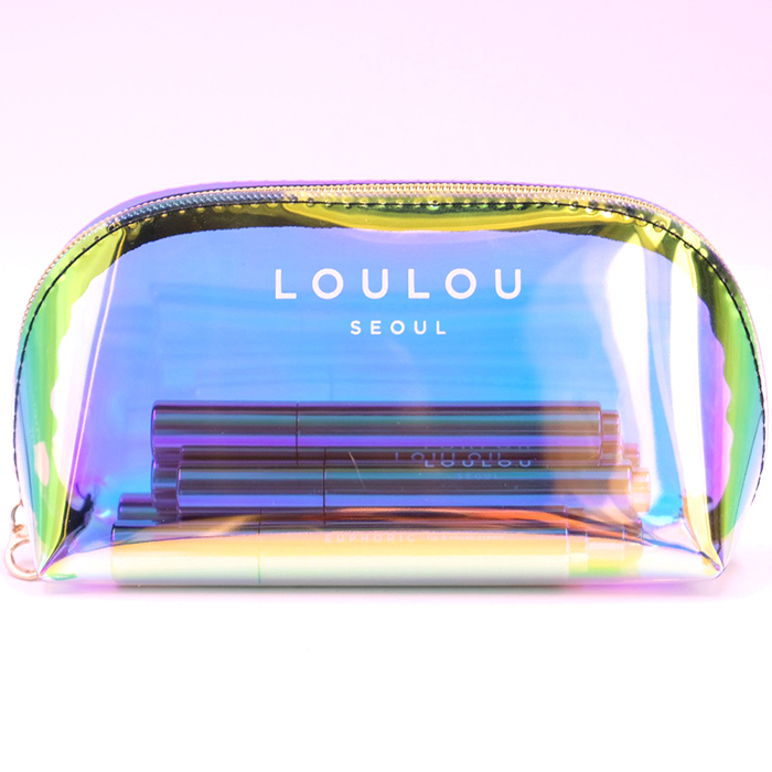 Bộ 4 Cây Son Kem Lì Dạng Bấm Loulou GIRLSCODE - Fearless, Honest, Joyful, Cheeky Và Holobag + Túi Trendy Của Mùa Hè Dành Riêng Cho Loulette