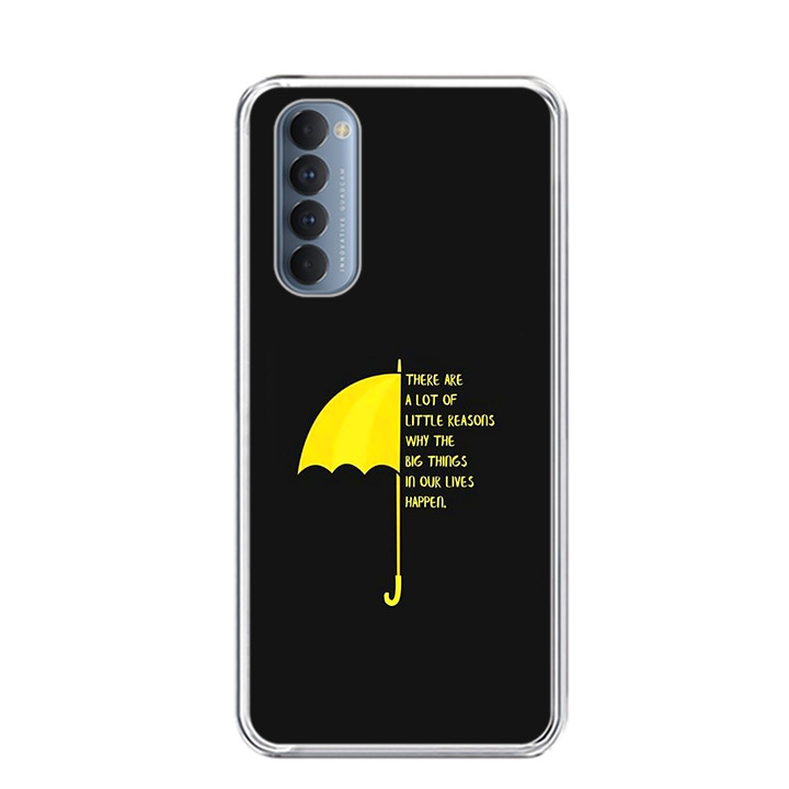 Ốp lưng điện thoại OPPO RENO4 PRO - Silicone dẻo - 0483 Umbrella - Hàng Chính Hãng