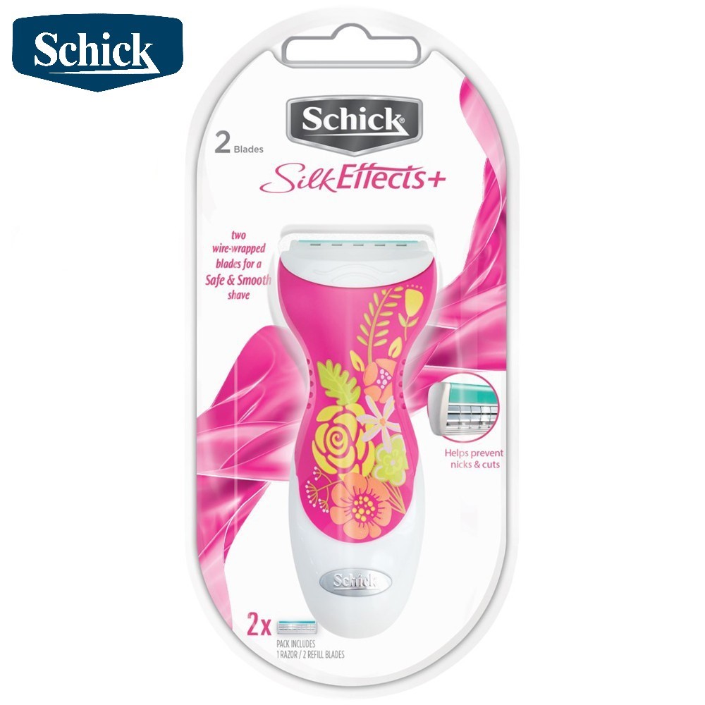 Bộ Dao Cạo Nữ Schick Silk Effects 2S Bộ 3 Lưỡi