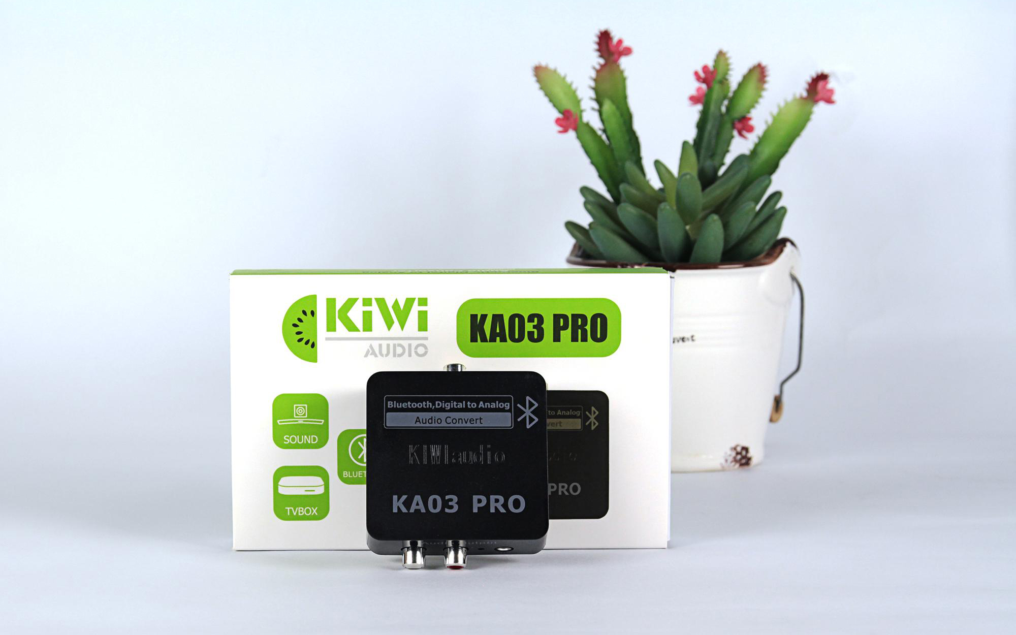 Bộ chuyển đổi âm thanh từ Optical sang Analog KIWI KA03 Pro hỗ trợ Bluetooth - Hàng chính Hãng