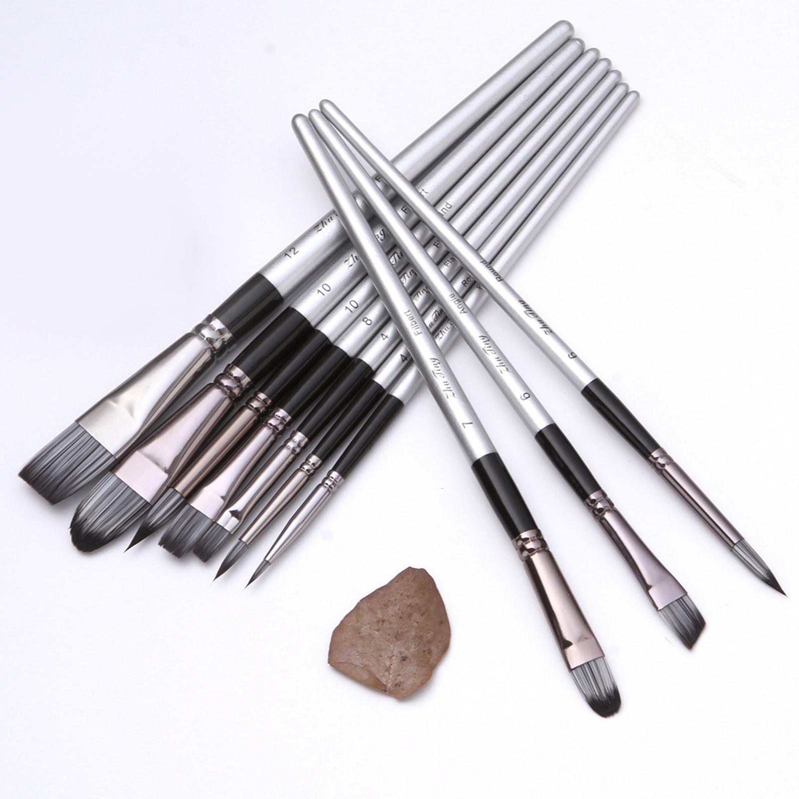 Nylon Hair Brushes Tools Arts Crafts Supplies Pink