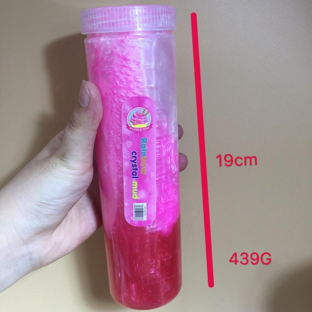 Slime mây BƠ SỮA CHAI TO 420ML mix 4 màu cực đẹp Đồ chơi hũ slam chất nhờn ma quái squishy