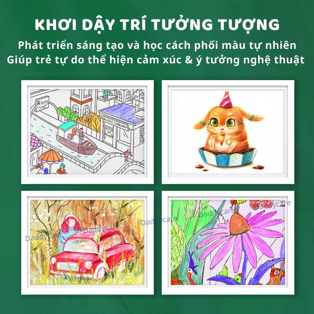 Bút chì màu vẽ tranh cao cấp mideer Vibrant Colored Pencil 24/36/48 màu,Chì vẽ chuyên nghiệp, thiết kế, phác họa cho bé