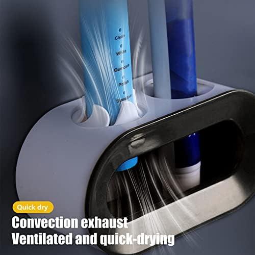 Giá đỡ bàn chải đánh răng điện 2, Bàn chải đánh răng tường có thể cạn kiệt, lưu trữ với vết lõm điện, Bàn chải đánh răng điện hỗ trợ trên tường