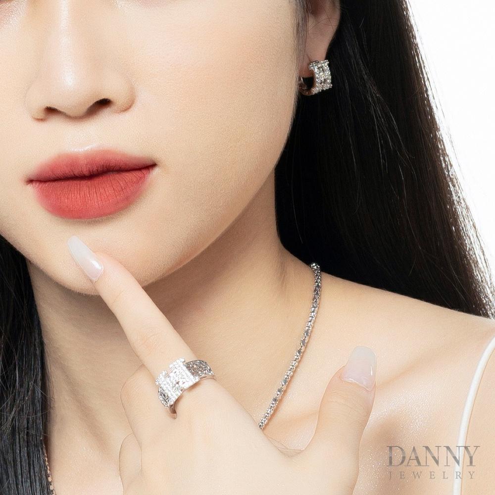 Nhẫn Nữ Bạc 925 Danny Jewelry Xi Bạch Kim KI4GZ010