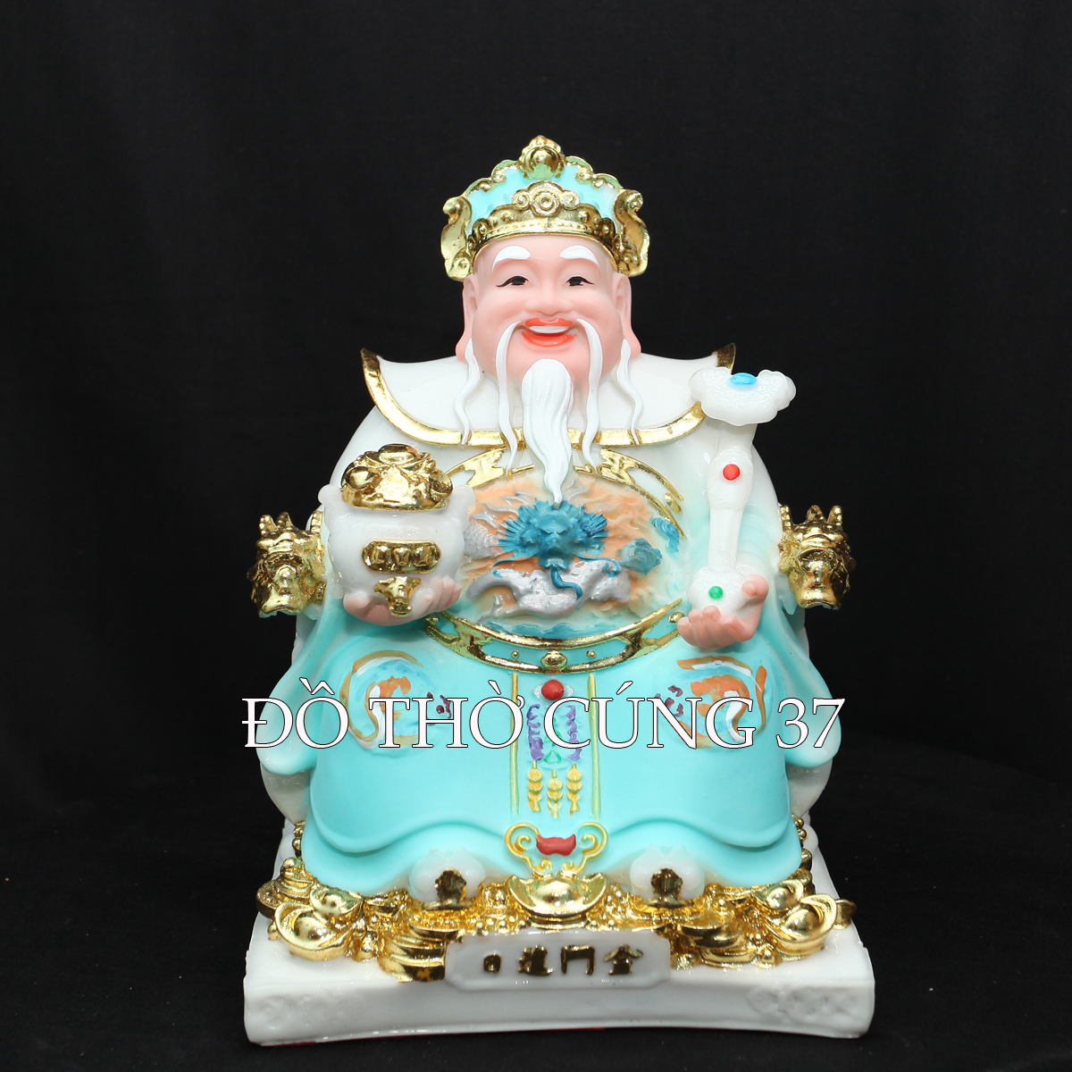 TƯỢNG THẦN TÀI THỔ ĐỊA - XANH LAM