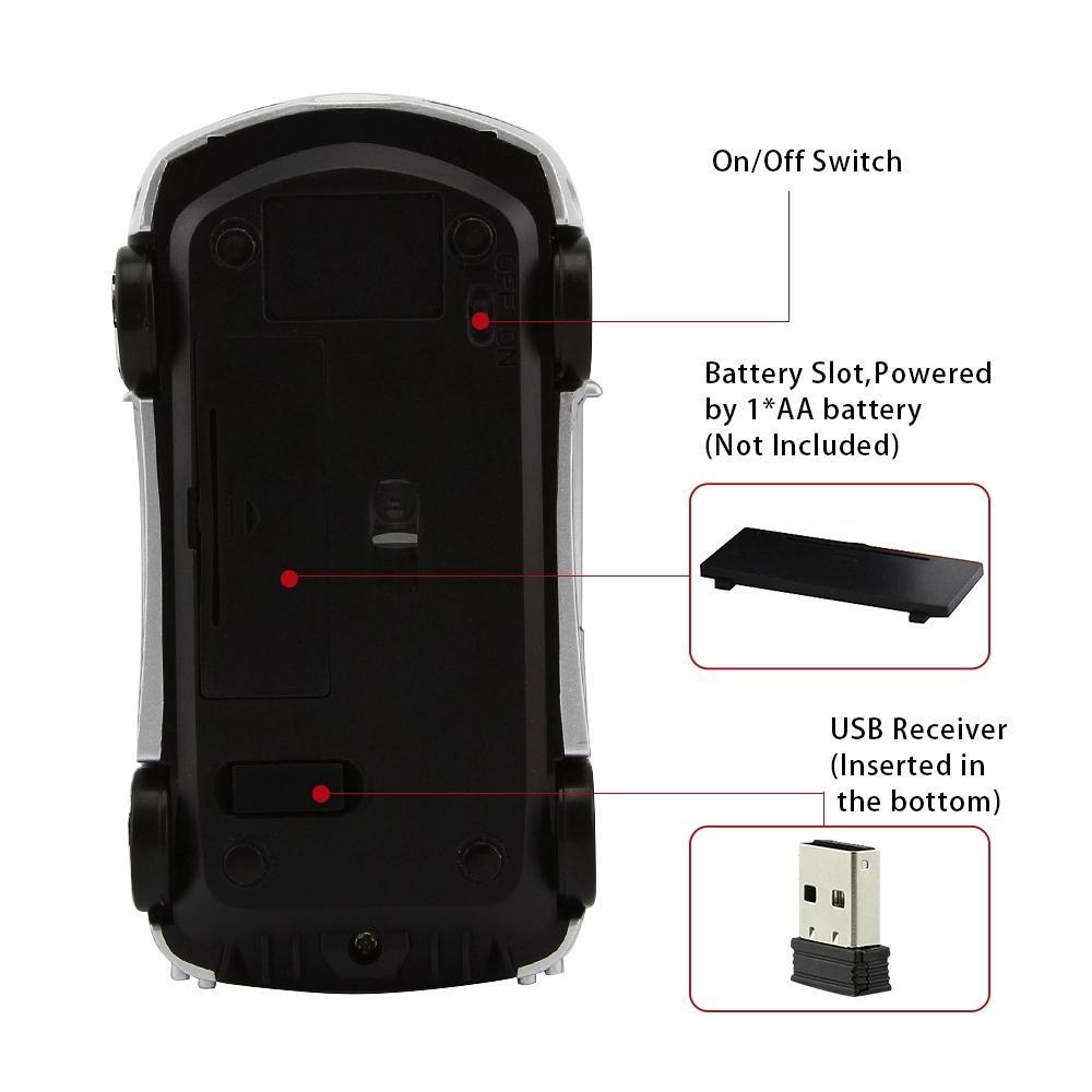 Mới Chuột Không Dây 3D 2.4g Cho Máy Tính