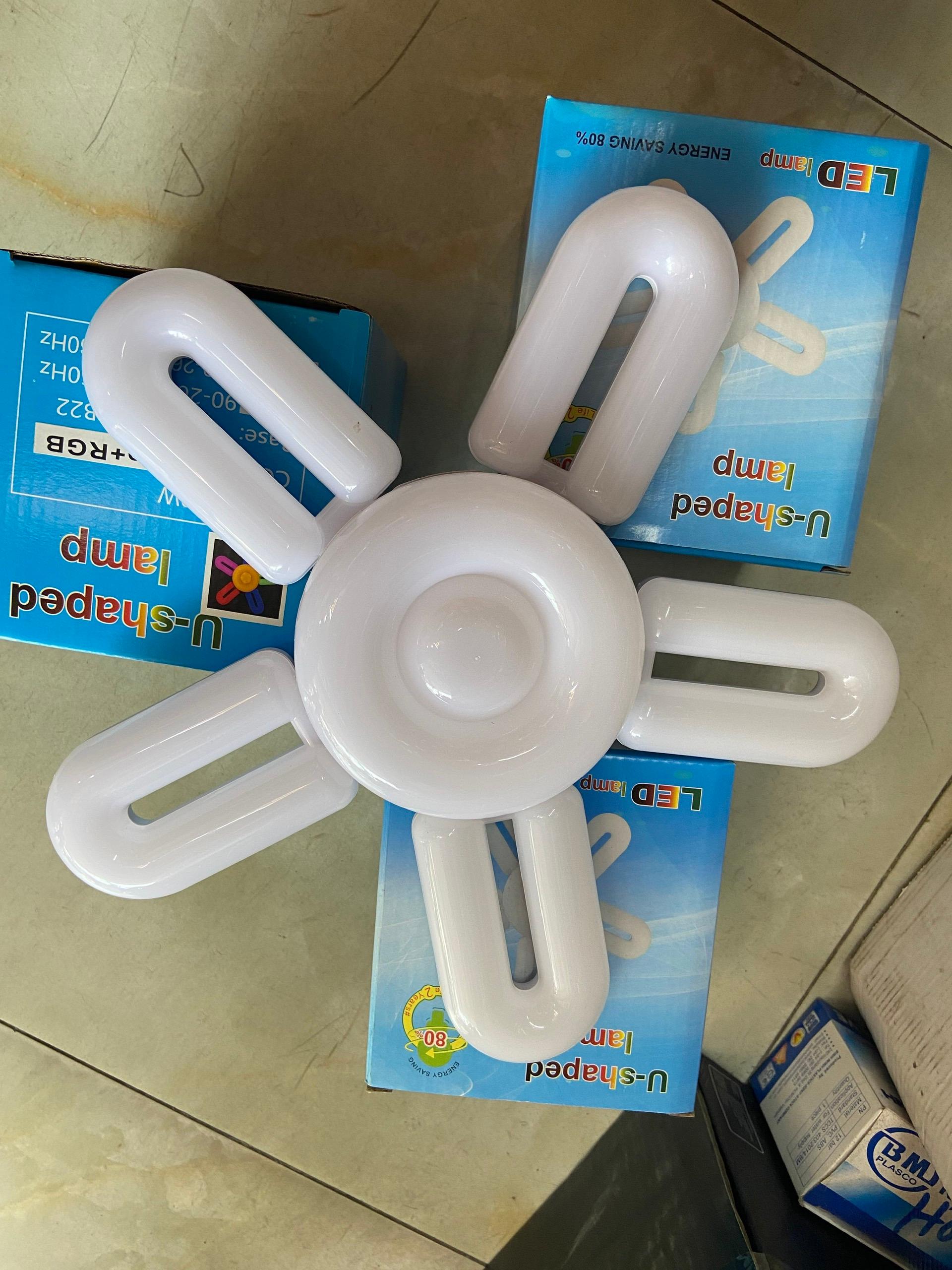Bóng đèn led 5 cánh 60W siêu sáng tiết kiệm điện, trang trí cửa hàng, shop di động