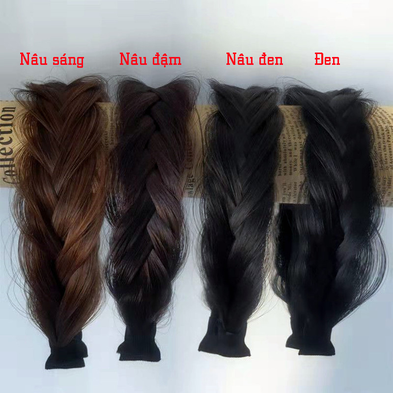 Bờm cài tóc tết - tóc giả thắt bím SIZE LỚN