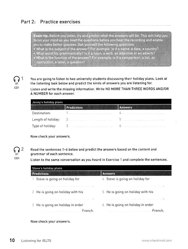 Collins - Listening For IELTS (Kèm 2 CD Hoặc File MP3)