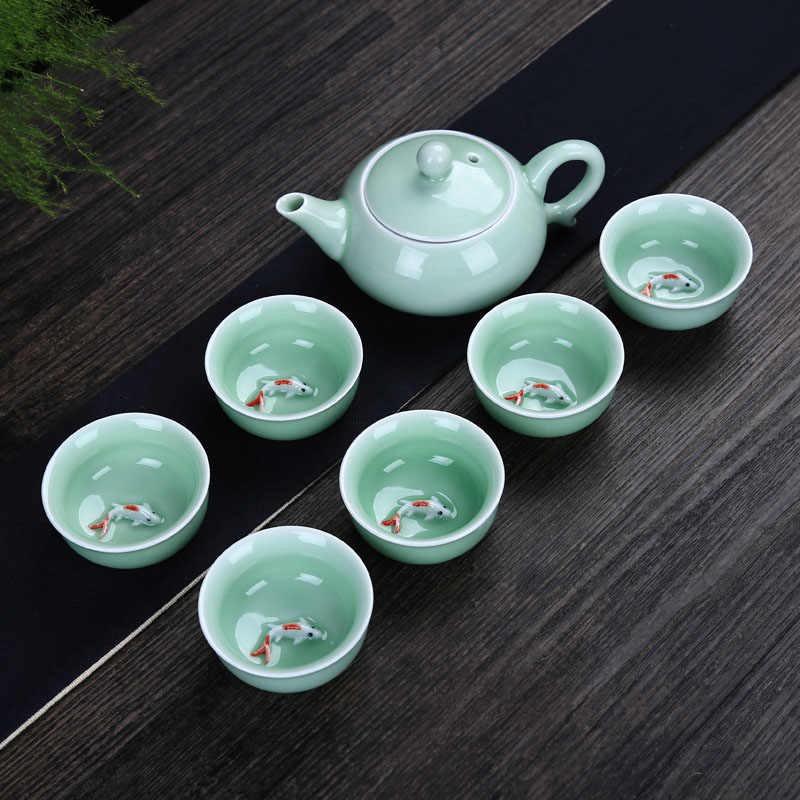Bộ Ấm Trà Hình Cá 3D Siêu Chất, Bình Trà 3D Hình Cá Nỗi Nhỏ Xinh