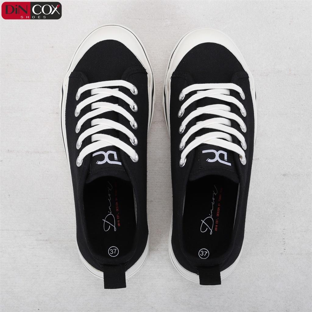 Giày Sneaker Vải Nữ DINCOX D31 Năng Động Nữ Tính Black