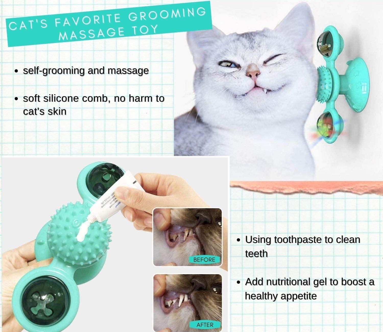 Đồ chơi cho Mèo cưng Đồ chơi Bàn xoay Đào tạo Đồ chơi Cối xay gió Loại bóng Tương tác cho Khi chơi Mèo con