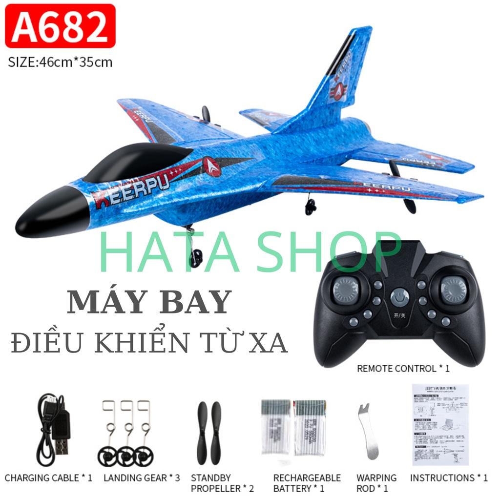 Máy Bay Điều Khiển Từ Xa A682 Bản 2 Pin Sạc Bay Xa 600m Size Lớn 46cm