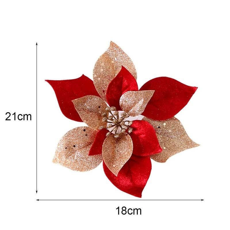 Hoa giả lấp lánh trang trí giáng sinh