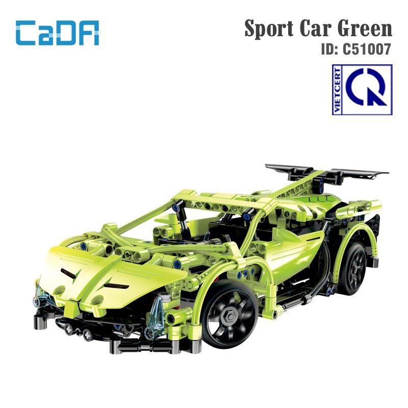 Đồ Chơi Lắp Ráp Điều Khiển Xe Sport Car Green – CADA C51007W